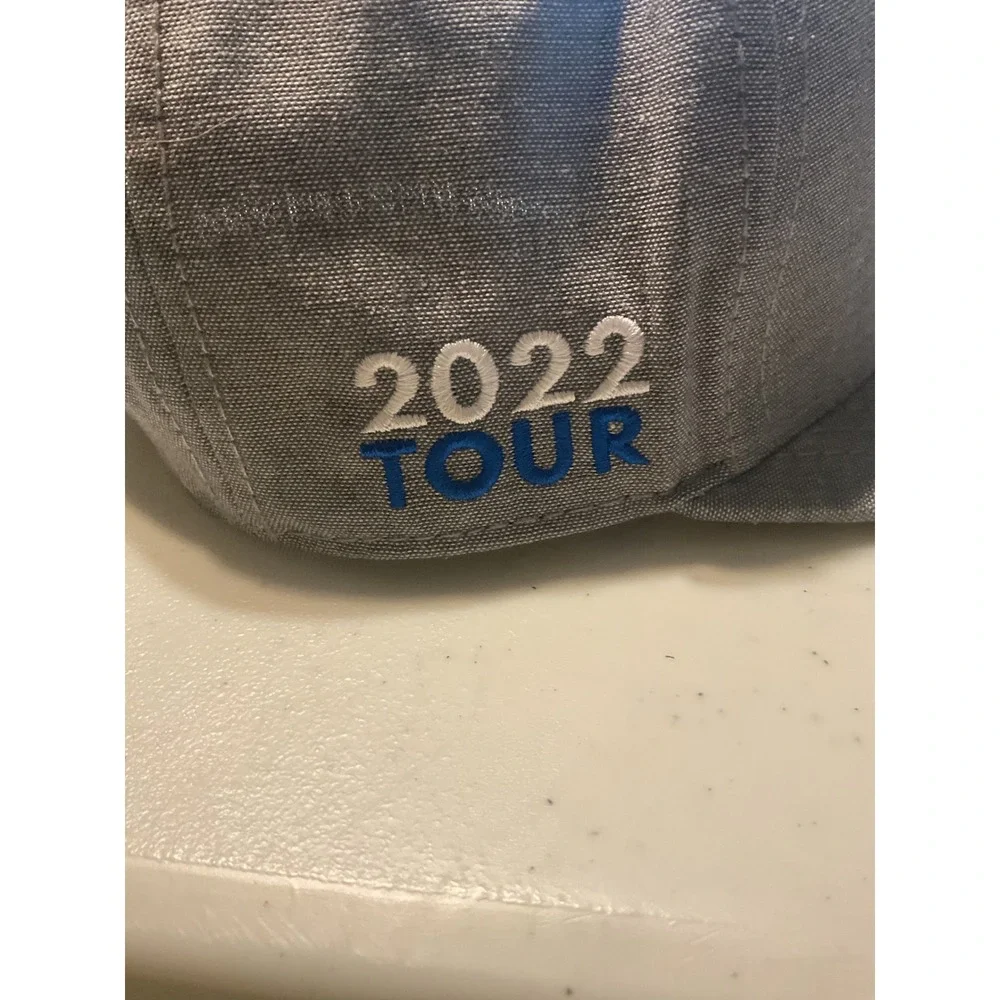 Dude Perfect 2022‎ Tour Snapback Hat Grey Blue Red Embroidered Adjustable